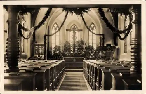 Ak Garmisch Partenkirchen in Oberbayern, Evangelisch Lutherische Kirche