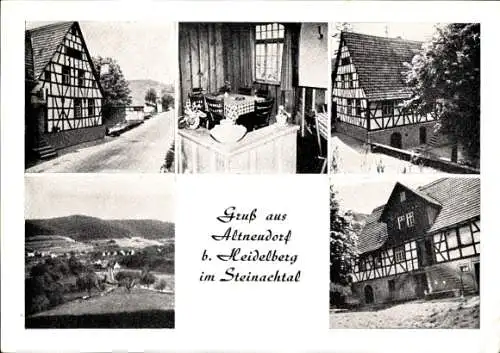 Ak Altneudorf Schönau im Odenwald, Gasthaus-Pension zum Pflug