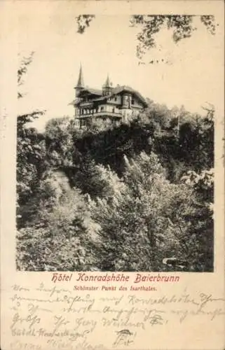 Ak Baierbrunn Oberbayern, Hotel Konradshöhe
