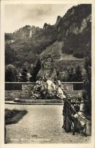 Ak Hohenaschau Aschau im Chiemgau Oberbayern, Kriegerdenkmal