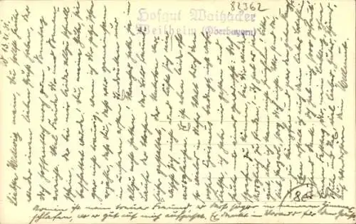 Ak Weilheim Oberbayern, Hofgut Waitzacker