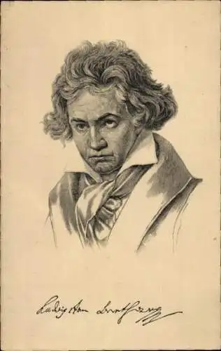 Ak Komponist Ludwig von Beethoven, Porträt