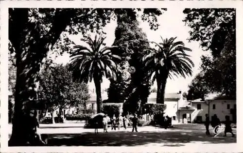 Ak Miliana Algerien, Quadratische, monumentale Uhr