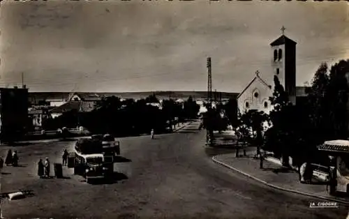 Ak Oued Zem Marokko, Place de la Église