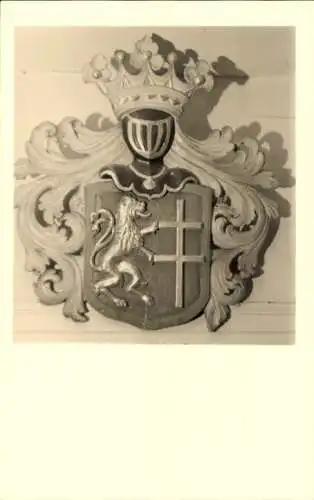 Foto Ak Wappen Bad Hersfeld?, Löwe