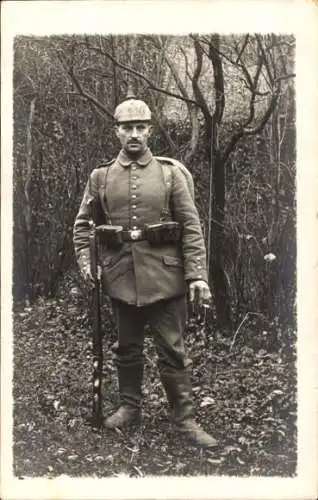 Foto Ak Deutscher Soldat in Uniform, Landsturmmann Ziemainz, 23. Res. Armeekorps, 45. Res. Div.