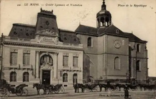 Ak Le Mans Sarthe, Place de la République, Credit Lyonnais