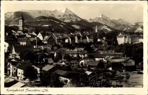 Ak Traunstein in Oberbayern, Teilansicht