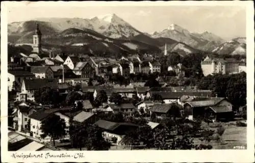 Ak Traunstein in Oberbayern, Teilansicht