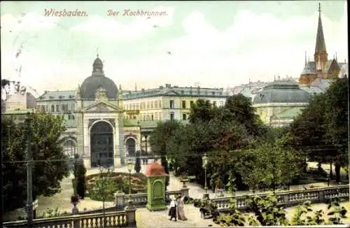 Ak Wiesbaden in Hessen, Kochbrunnen