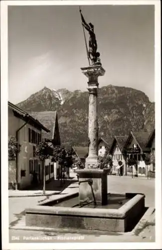 Ak Garmisch Partenkirchen in Oberbayern, Floriansplatz