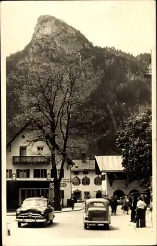 Ak Oberammergau in Oberbayern, Passionsdorf, Kofel, Autos