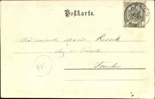 Ak Trier an der Mosel, Mariensäule, Marienkapelle, Boote