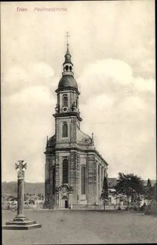 Ak Trier an der Mosel, Paulinuskirche, Säule