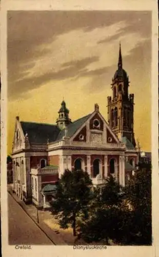 Ak Krefeld am Niederrhein, Dionysiuskirche