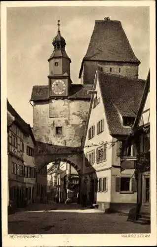 Ak Rothenburg ob der Tauber Mittelfranken, Markusturm