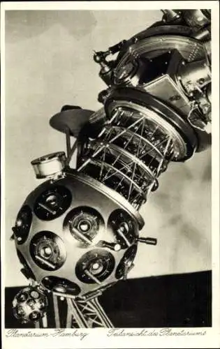 Ak Hamburg Nord Winterhude, Planetarium, Teilansicht, Projektor