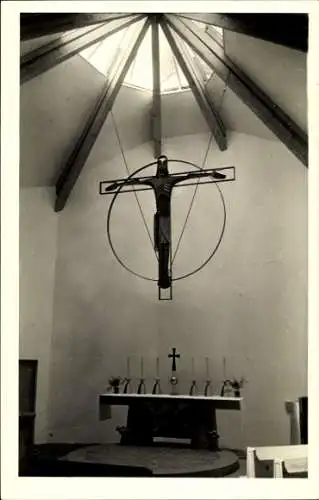 Foto Ak Bad Hersfeld Hessen, Kirche, Innenansicht, Altar