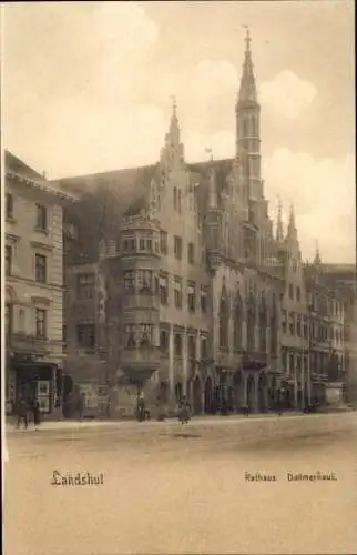 Ak Landshut in Niederbayern, Rathaus, Dallmerhaus