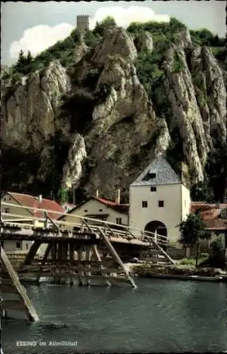 Ak Essing im Altmühltal, Torbrücke und Ruine Randeck