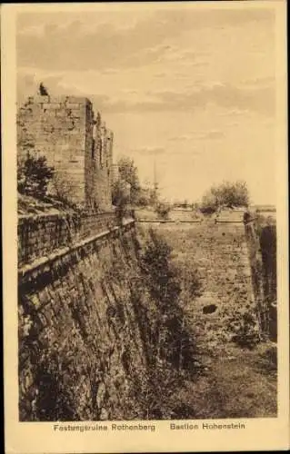 Ak Hohenstein Kirchensittenbach in Mittelfranken Bayern, Felsburg Hohenstein, Festungsruine Rothenbe