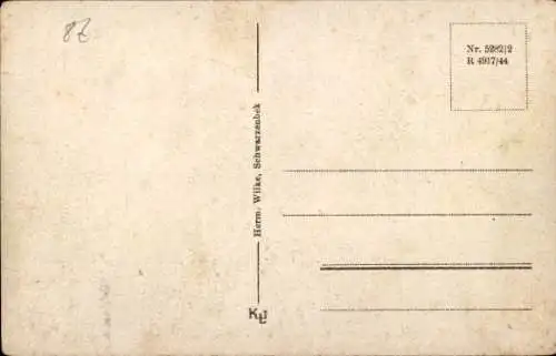 Ak Schwarzenbek in Lauenburg, Teilansicht, Kirchturm
