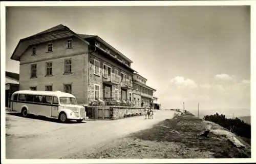 Ak Aitern im Schwarzwald, Badischer Belchen, Belchenhotel, Bus