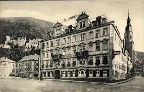 Ak Heidelberg am Neckar, Hospiz Holländer Hof, Gasthaus zum goldenen Schwanen