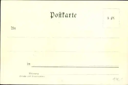 Künstler Litho Mutter, K., Meersburg am Bodensee, Schloss, Hafen