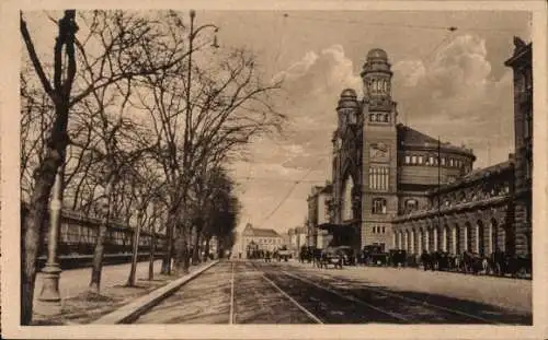 Ak Praha Prag Tschechien, Bahnhof Wilson