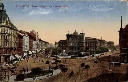 Ak Budapest Ungarn, Ost-Bahnhof