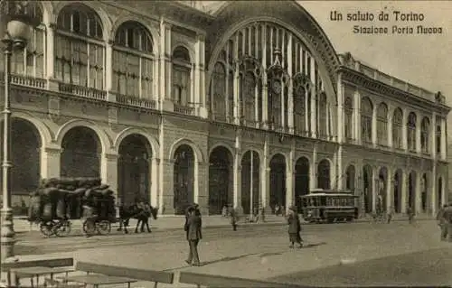 Ak Torino Turin Piemonte, Bahnhof Porta Nuova