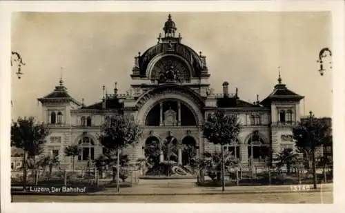 Ak Luzern Stadt Schweiz, Bahnhof