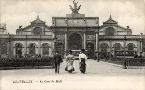 Ak Bruxelles Brüssel, Blick auf den Gare du Midi