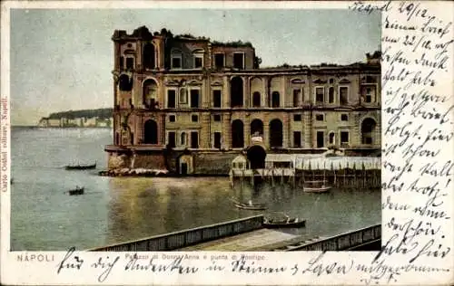 Ak Posillipo Napoli Neapel Campania, Palazzo di Donna Anna