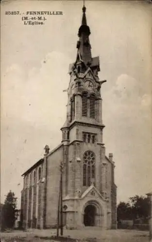 Ak Penneville Meurthe et Moselle, Die Kirche