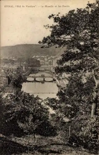 Ak Épinal Lothringen Vosges, Nid de Verdure, La Moselle et les Forets