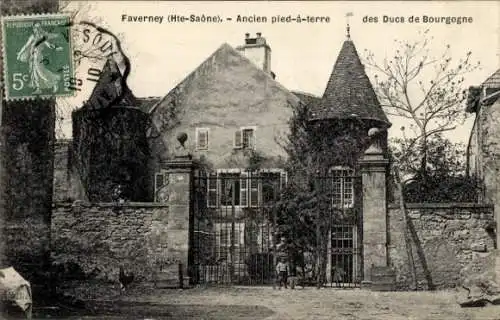 Ak Faverney Haute Saône, Ancien pied-a-terre des Ducs de Bourgogne