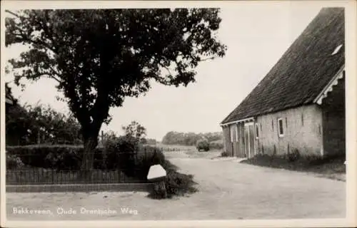 Ak Bakkeveen-Friesland Niederlande, Oude Drentsche Weg