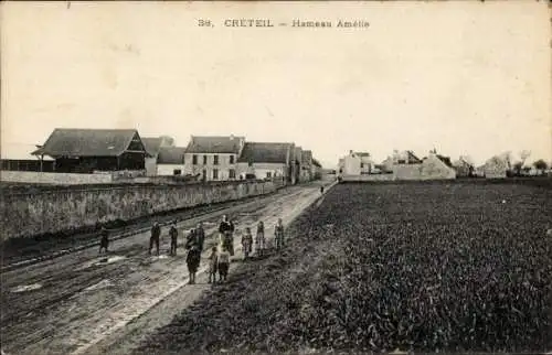 Ak Créteil Val de Marne, Hameau Amélie