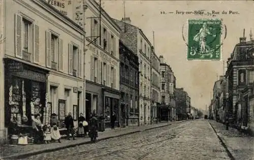 Ak Ivry sur Seine Val de Marne, Rue du Parc