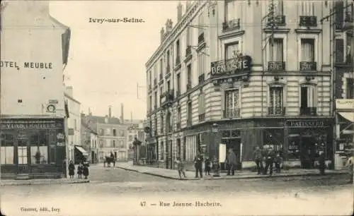 Ak Ivry sur Seine Val de Marne, Rue Jeanne Hachette