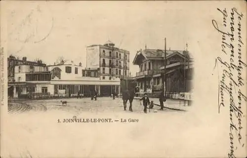 Ak Joinville le Pont Val de Marne, La Gare