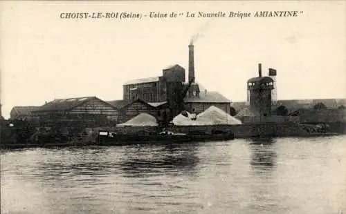 Ak Choisy le Roi Val de Marne, Fabrik La Nouvelle Brique Amiantine