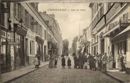 Ak Choisy Le Roi Val de Marne, Rue du Pont