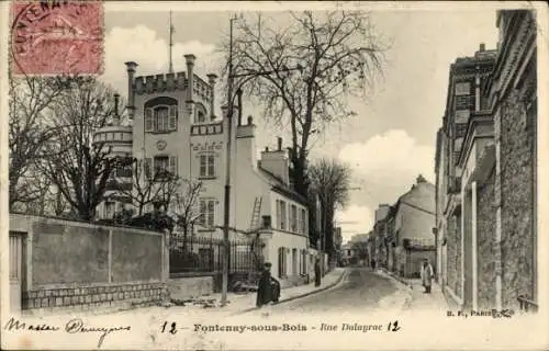 Ak Fontenay sous Bois Val de Marne, Rue Dalayrac