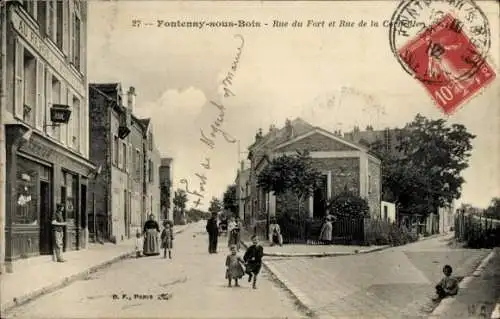 Ak Fontenay sous Bois Val de Marne, Rue du Fort