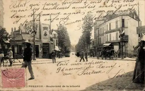 Ak Le Perreux sur Marne Val de Marne, Boulevard de la Liberté