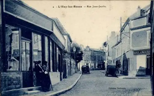 Ak L’Haÿ les Roses Val de Marne, Rue Jean Jaurès