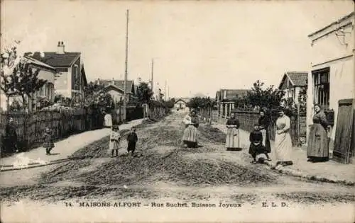 Ak Maisons-Alfort Val de Marne, Rue Suchet, Buisson Joyeux